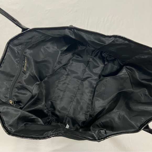 Victoria's Secret Black Fifth Avenue New York Tote Gold Chain Accents - Picture 5 of 16